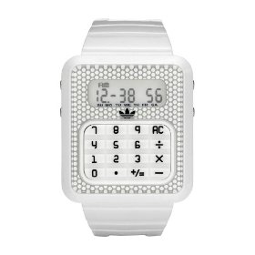 Adidas Originals Unisex White Digital Calculator Watch From The Taipei Range ADH4057