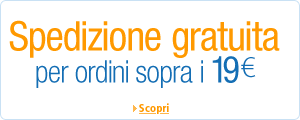 Spedizione gratuita per ordini sopra i 19 euro