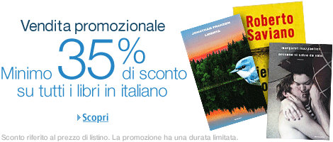 35% di sconto su tutti i libri in italiano