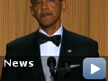 CBS Evening News with Bob Schieffer -- President Obama had some words about Presidential hopeful Donald Trump during a speech at the White House correspondents' dinner. Russ Mitchell reports.