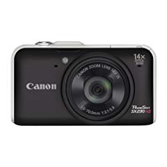 Canon PowerShot SX230 HS Digitalkamera (12 Megapixel, 14-fach opt. Zoom, 7,6 cm (3 Zoll) Display, Full HD, GPS, bildstabilisiert) schwarz