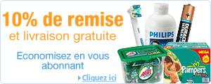 Economisez en vous abonnant : 10% de remise* et des commandes automatiques