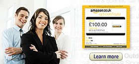 Amazon.co.uk has e-vouchers, paper vouchers and gift cards for your business