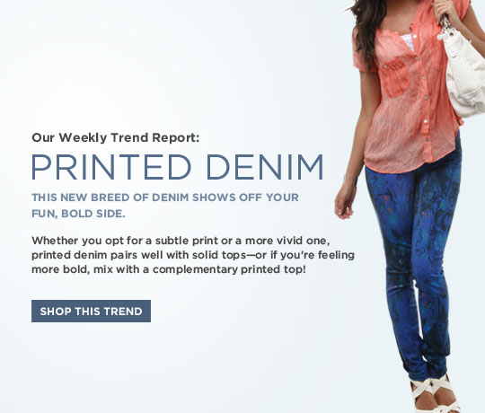 Printed Denim