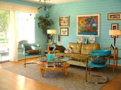 照片：Is this 50's inspired room your style? 

Tell us below!