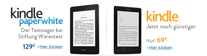 Unsere Kindle eReader ab 69 Euro