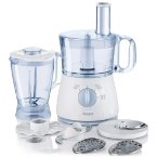 Philips HR7625 500-Watt 2-Litre Mini Food Processor with Blender (White and Lavender)