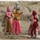 Three Rajasthani women fetching water from pond