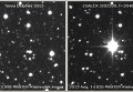 Новая звезда в созвездии Дельфина до и после вспышки