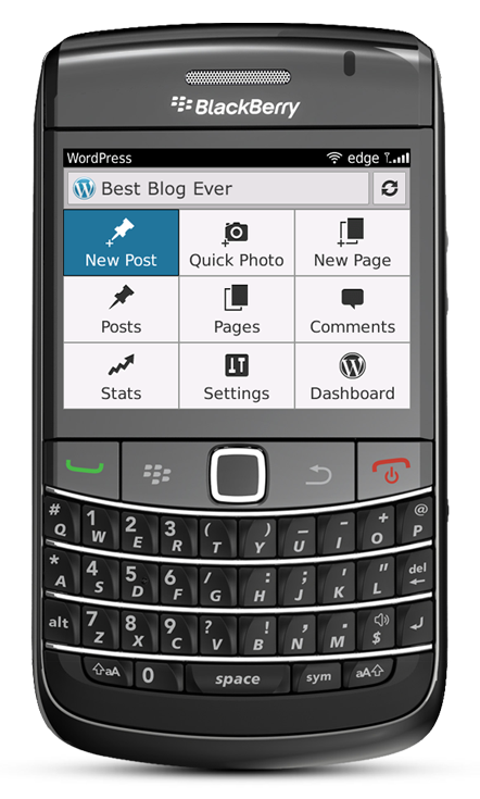 WordPress for BlackBerry