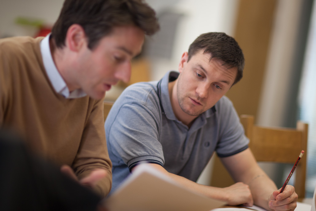 Peter and Ben thinking through some new ideas.