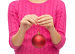 close up of woman in sweater with christmas ball, фото № 6575611, снято 10 сентября 2014 г. (c) Syda Productions / Фотобанк Лори