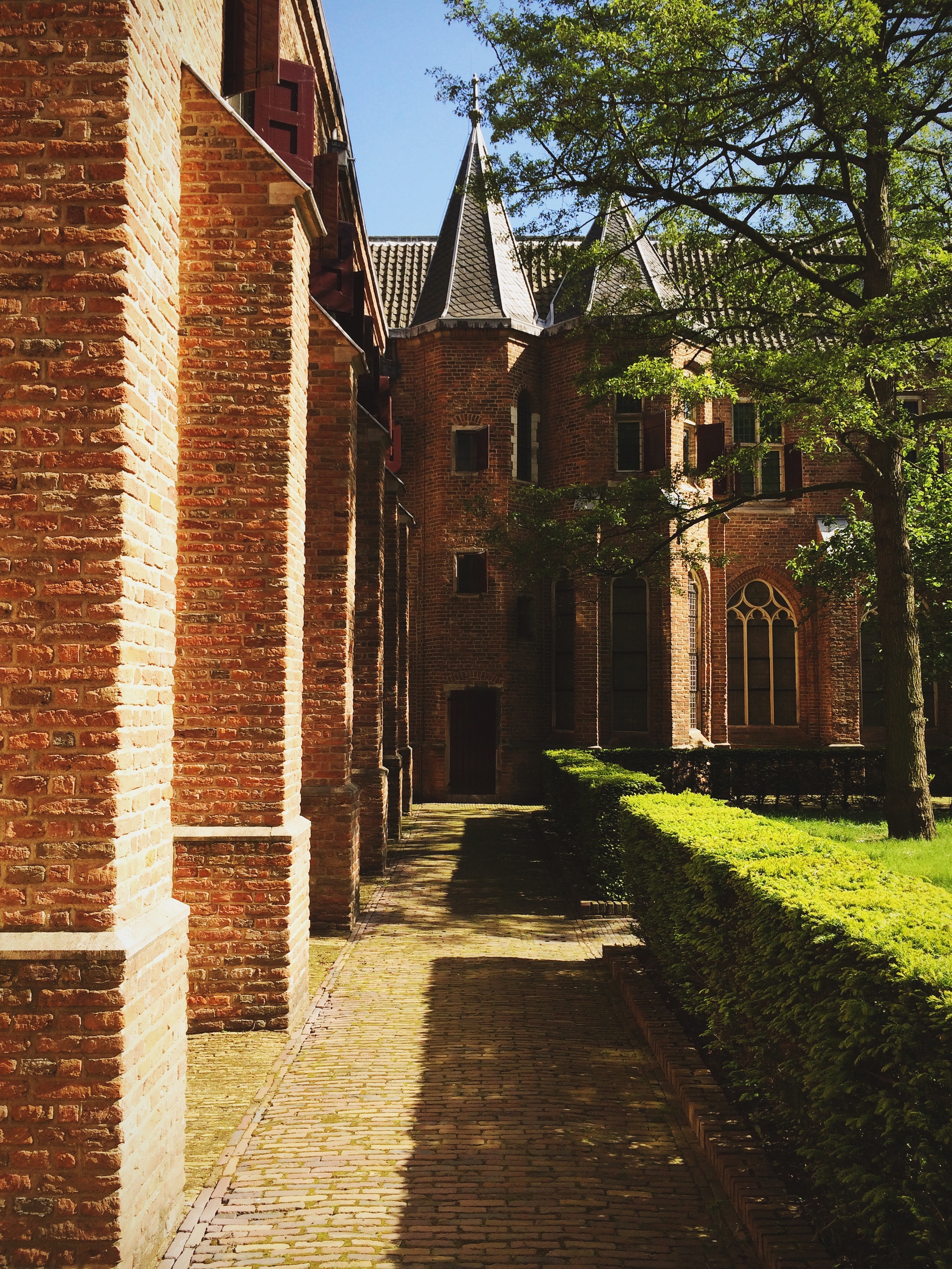 The courtyard at the Museum Catharijneconvent in Utrecht, Netherlands.