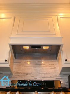 How to build a Range Hood and enclose the top of cabinets to make the kitchen seem taller and more open