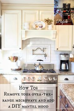 DIY Mantel Hood Tutorial - this is actually pretty neat.  I think I'd rather have a range hood though...