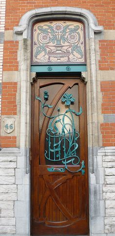 art nouveau / beautiful door / entry