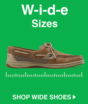 Great selection of Women's and Men's Wide Shoes at great prices!