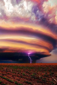 Cool edit of a supercell and lightning!   (Snyder, Nebraska)