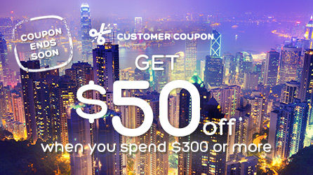 Get $50 off when you spend $300 or more