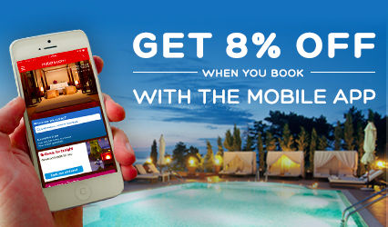 Get 8% off when you book on mobile