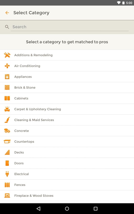    HomeAdvisor Home Contractors- screenshot  