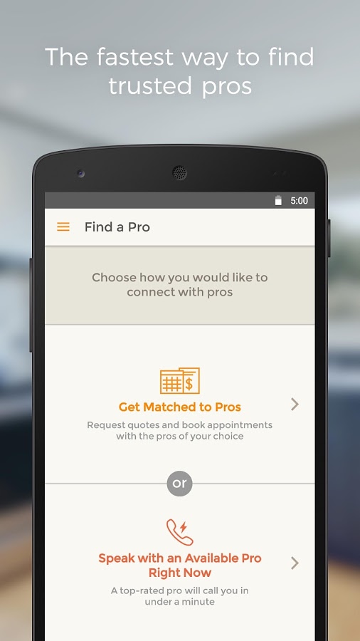    HomeAdvisor Home Contractors- screenshot  