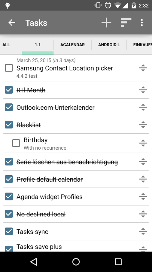    aCalendar+ Calendar & Tasks- screenshot  