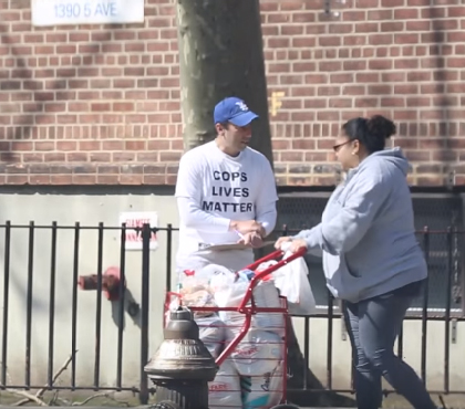 Video: Satirist asks NY pedestrians if cops’ lives matter