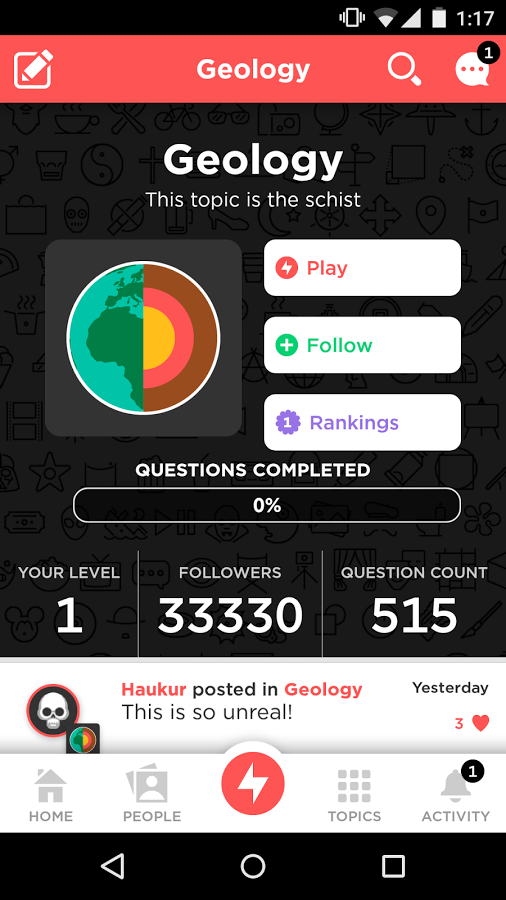    QuizUp- screenshot  