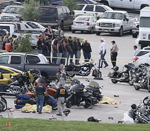 Witnesses: Semi-automatic gunfire dominated biker shootout