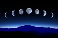 Time lapse of the phases of the Moon