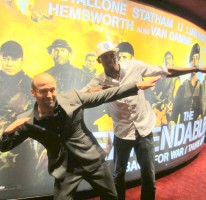 With Jason Statham at the Premier of The Expendables 2