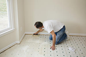 Install Vinyl or Linoleum Flooring