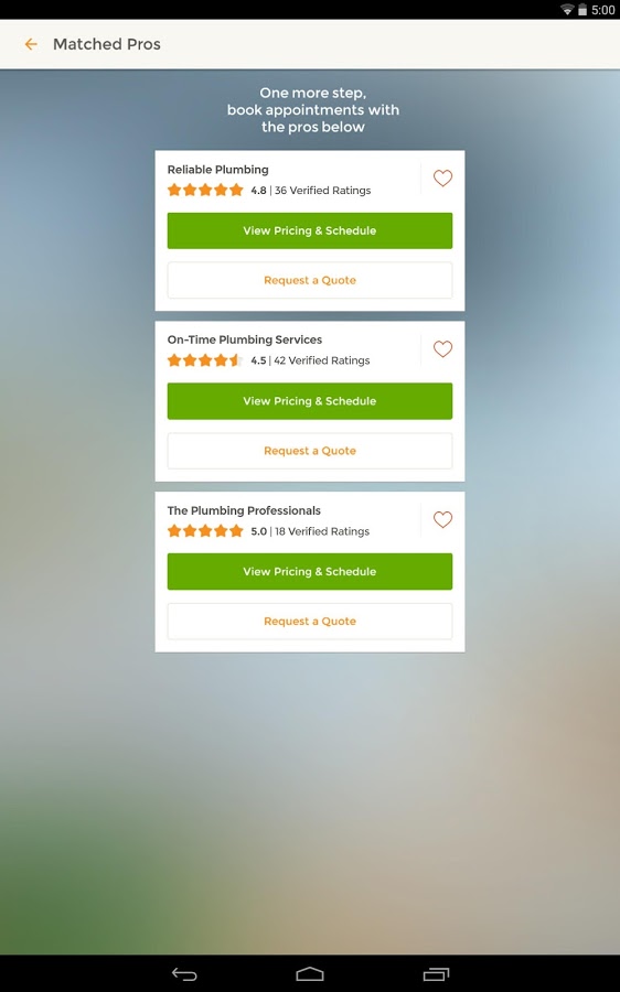    HomeAdvisor Home Contractors- screenshot  