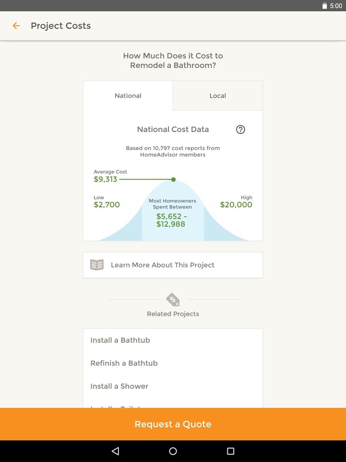    HomeAdvisor Home Contractors- screenshot  