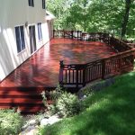 Stained deck