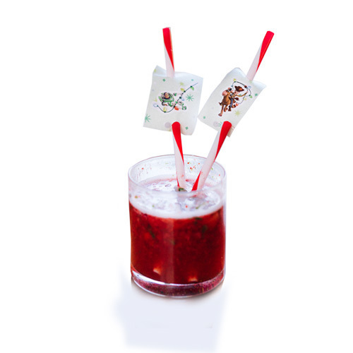 Berry Lemonade Recipe & Straw Toppers