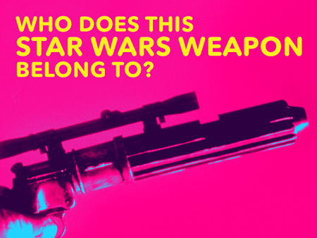 Who does this Star Wars weapon belong to?