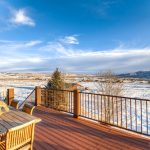 Wooden Deck in the Snow