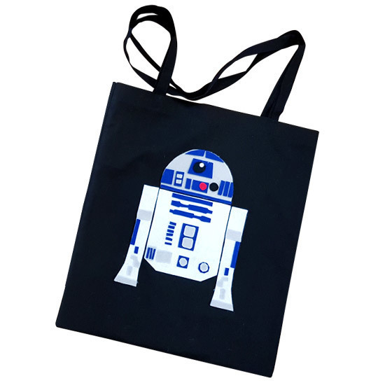 R2D2 Star Wars DIY Tote Bags Template PDF
