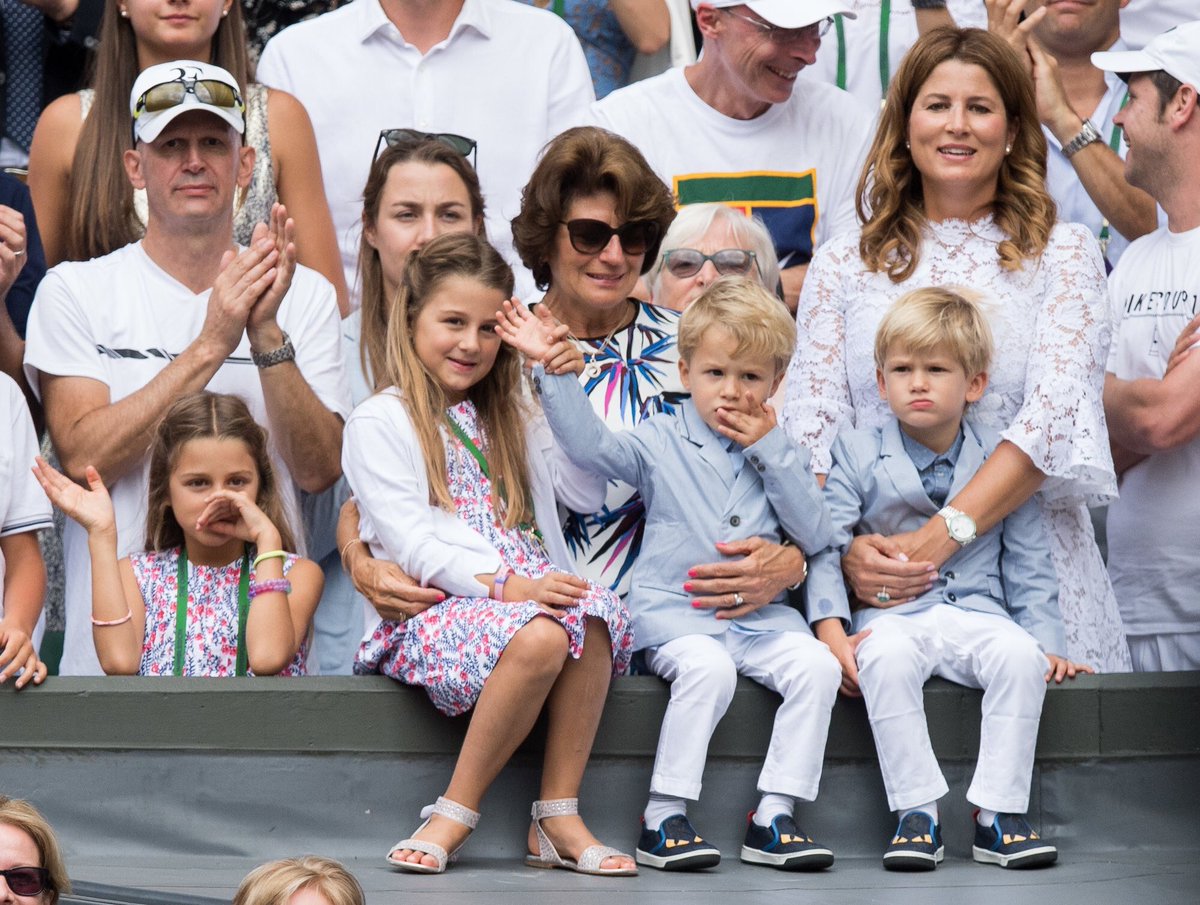 The two sets of Federer twins brought the cute to Wimbledon