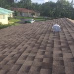 Brown roofing shingles