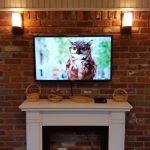 Mounted TV