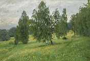 Картина Исаака Левитана (1860-1900) "Лето"