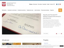 Ministerstwo Edukacji Narodowej - WordPress obsługuję oficjalną witrynę MEN RP w języku polskim i angielskim.