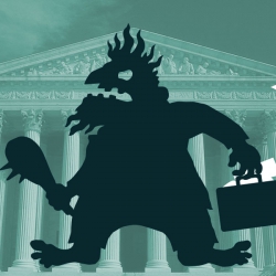 Patent Troll loses his papers outside the Supreme Court