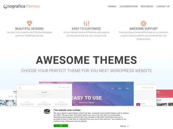 Home di Iografica Themes