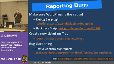 Wil Brown: Contributing Back to WordPress – Getting Involved in the Community