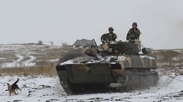 Солдаты украинской армии на востоке Украины. 26 ноября 2018 года