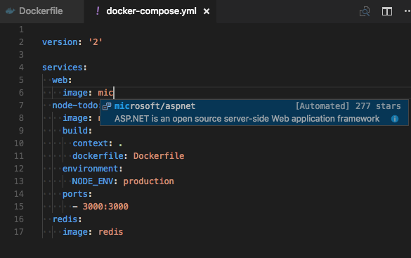 Docker compose run file